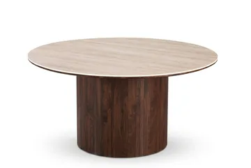 Arvo spisebord rundt 150 cm - Valnøtt - Møbler - Bord - Spisebord & kjøkkenbord