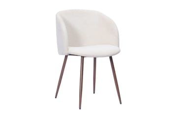 Arvo Spisegruppe rund 150 cm Travertin med 6 Greya Spisestoler - Valnøtt - Møbler - Bord - Spisegruppe