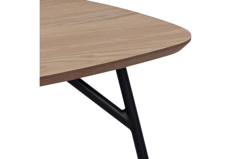 Arwina Ovalt Sofabord 120 cm med Organisk Bordplate i Eik - Brun - Møbler - Bord - Sofabord & salongbord