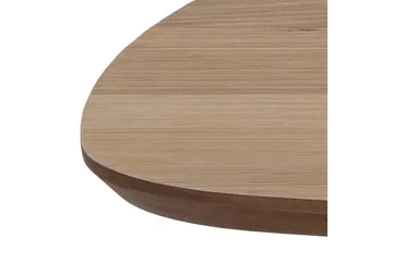 Arwina Ovalt Sofabord 120 cm med Organisk Bordplate i Eik - Brun - Møbler - Bord - Sofabord & salongbord