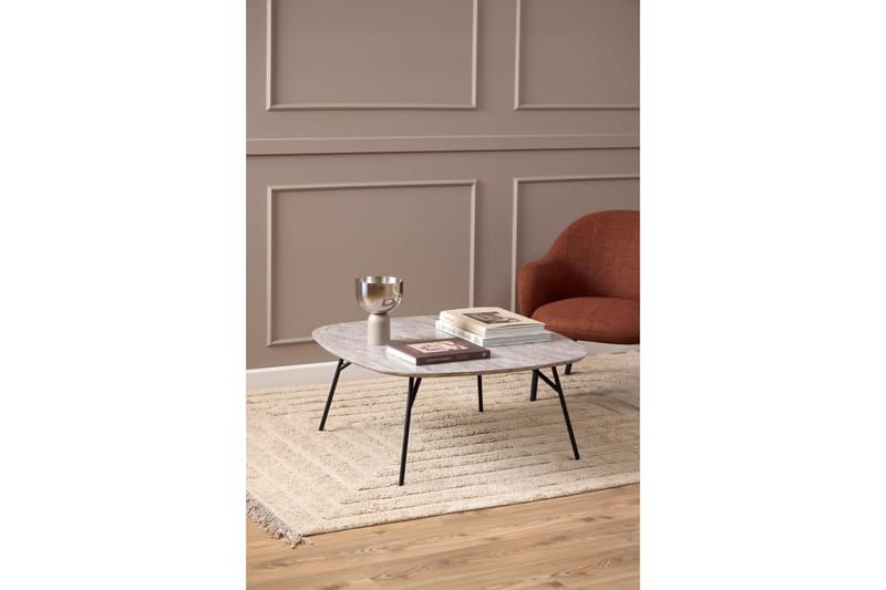 Arwina Sofabord 90 cm - Grå - Møbler - Bord - Sofabord & salongbord