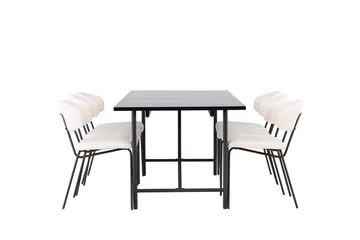 Astrid spisebord 90 cm med 6 Chico spisestoler - Møbler - Bord - Spisegruppe