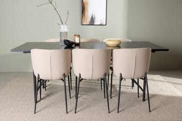 Astrid Spisebord 90 cm med 6 Modesto Spisestoler - Møbler - Bord - Spisegruppe