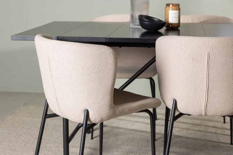 Astrid Spisebord 90 cm med 6 Modesto Spisestoler - Møbler - Bord - Spisegruppe
