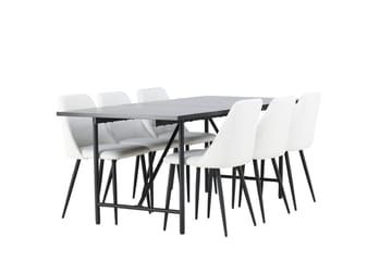 Astrid spisebord 90 cm med 6 Night spisestoler - M øbler - Bord - Spisegruppe