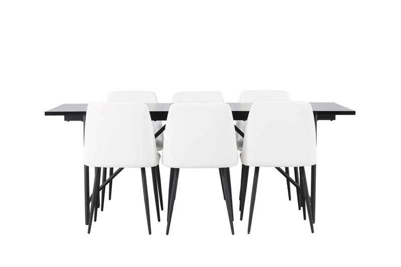 Astrid spisebord 90 cm med 6 Night spisestoler - Møbler - Bord - Spisegruppe