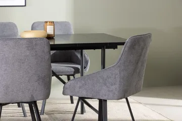 Astrid spisebord 90 cm med 6 Rosie spisestoler - Møbler - Bord - Spisegruppe
