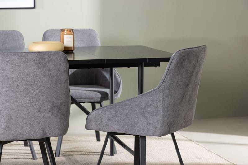 Astrid spisebord 90 cm med 6 Rosie spisestoler - Møbler - Bord - Spisegruppe