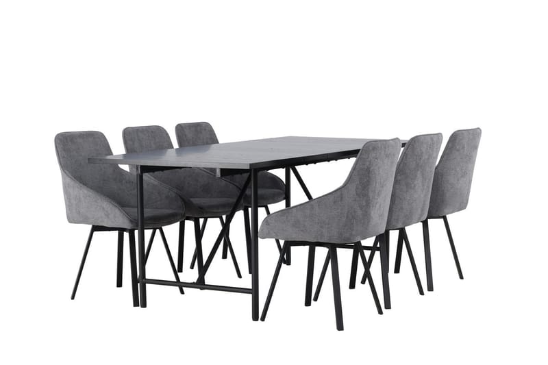 Astrid spisebord 90 cm med 6 Rosie spisestoler - Møbler - Bord - Spisegruppe
