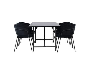 Astrid spisebord 90 cm med 6 Selma spisestoler - Møbler - Bord - Spisegruppe