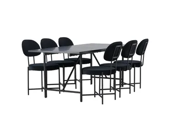Astrid spisebord 90 cm med 6 Stella spisestoler - Møbler - Bord - Spisegruppe