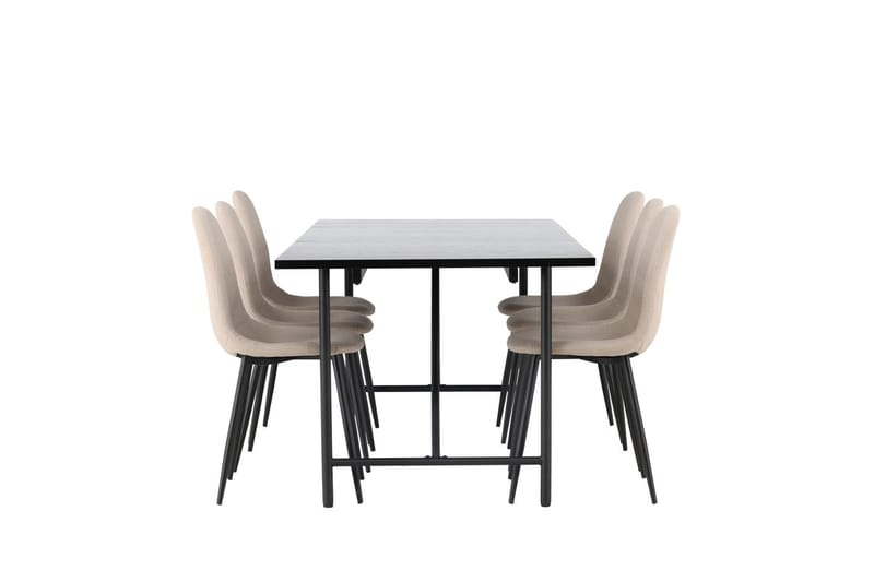 Astrid spisebord 90 cm med 6 Polar spisestoler - Møbler - Bord - Spisegruppe