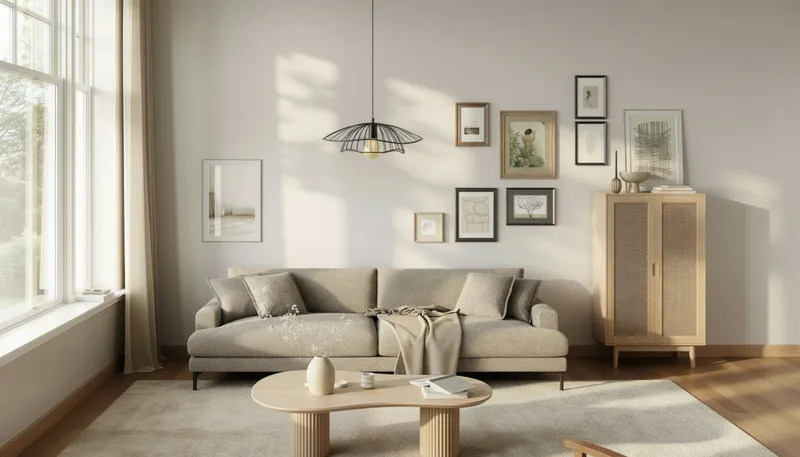 Asymmetrisk Sofabord Uppveda Travertin Utseende 130x70 cm - Beige - Møbler - Bord - Sofabord & salongbord
