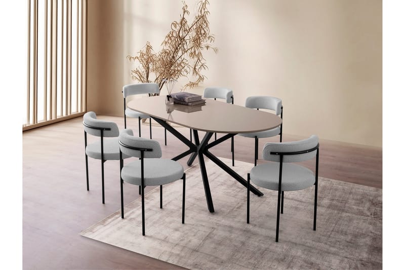 Aura Spisebord 180 cm Rektangulært - Brun - Møbler - Bord - Spisebord & kjøkkenbord