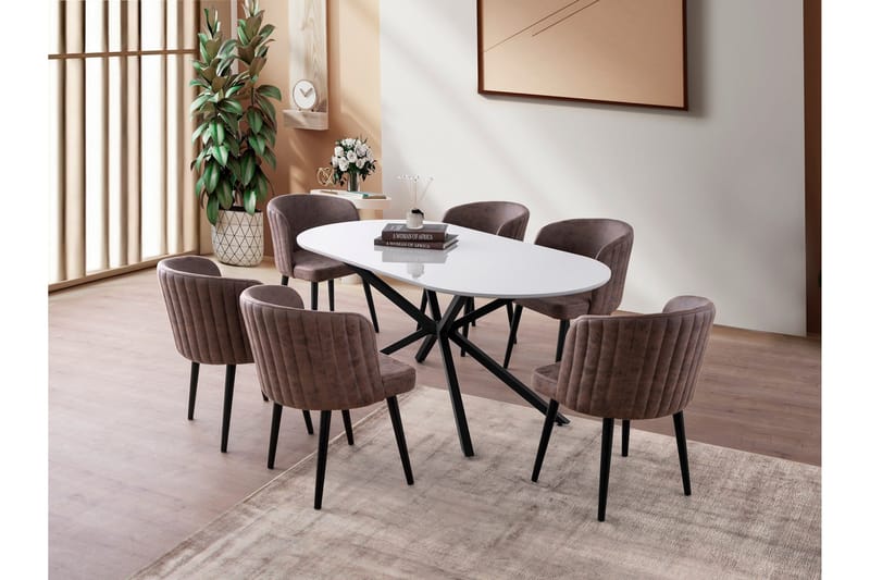 Aura Spisebord 180 cm Rektangulært - Brun - Møbler - Bord - Spisebord & kjøkkenbord