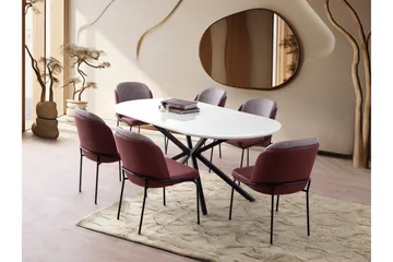 Aura Spisebord 180 cm Rektangulært - Hvit - Møbler - Bord - Spisebord & kjøkkenbord