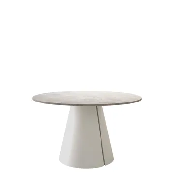 Aurion Rundt Uttrekkbart Spisebord 100–176 cm - beige travertin - Møbler - Bord - Spisebord & kjøkkenbord