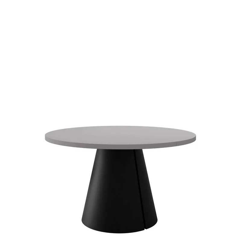 Aurion Spisebord rundt uttrekkbart 120-196 cm, svart, grå