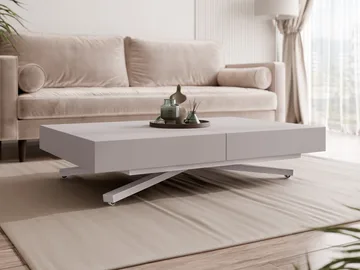Avendi sofabord 120 cm - Sølv, beige - Møbler - Bord - Sofabord & salongbord