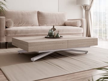 Avendi sofabord 120 cm - Sølv, lysebrun - Møbler - Bord - Sofabord & salongbord