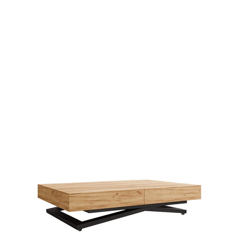 Avendi sofabord 120 cm, Svart, natur