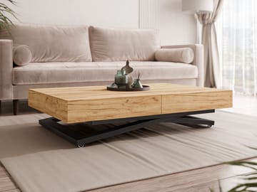 Avendi sofabord 120 cm - Svart, natur - Møbler - Bord - Sofabord & salongbord