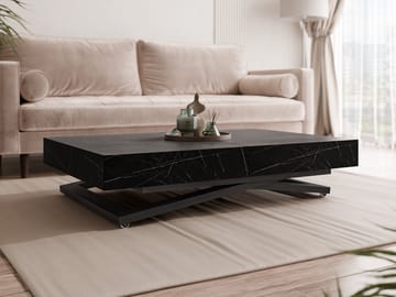 Avendi sofabord 120 cm - Svart, svart marmor - Møbler - Bord - Sofabord & salongbord