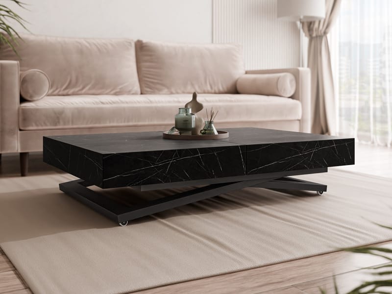 Avendi sofabord 120 cm - Svart, svart marmor - Møbler - Bord - Sofabord & salongbord