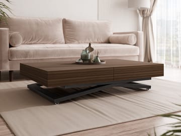 Avendi uttrekkbart sofabord 200 cm - svart, brun - Møbler - Bord - Sofabord & salongbord