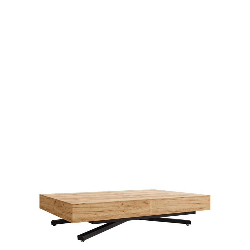 Avendi uttrekkbart sofabord 200 cm - svart, natur - Møbler - Bord - Sofabord & salongbord