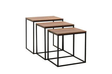 Ajmit Satsbord Brun - Hanah Home - Møbler - Bord - Avlastningsbord & sidobord - Settbord