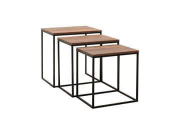 Ajmit Satsbord Brun - Hanah Home - Møbler - Bord - Avlastningsbord & sidobord - Settbord