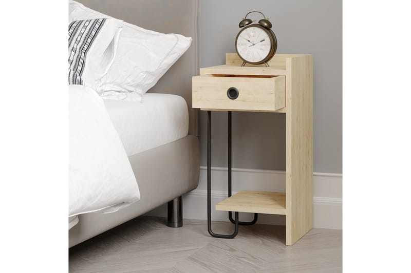 Sirius Nattbord 32x30 cm Lysbrun - Hanah Home - Møbler - Bord - Avlastningsbord & sidobord - Sengebord & nattbord