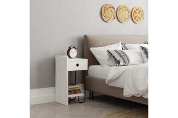 Sirius Nattbord 32x30 cm Hvit - Hanah Home - Møbler - Bord - Avlastningsbord & sidobord - Sengebord & nattbord
