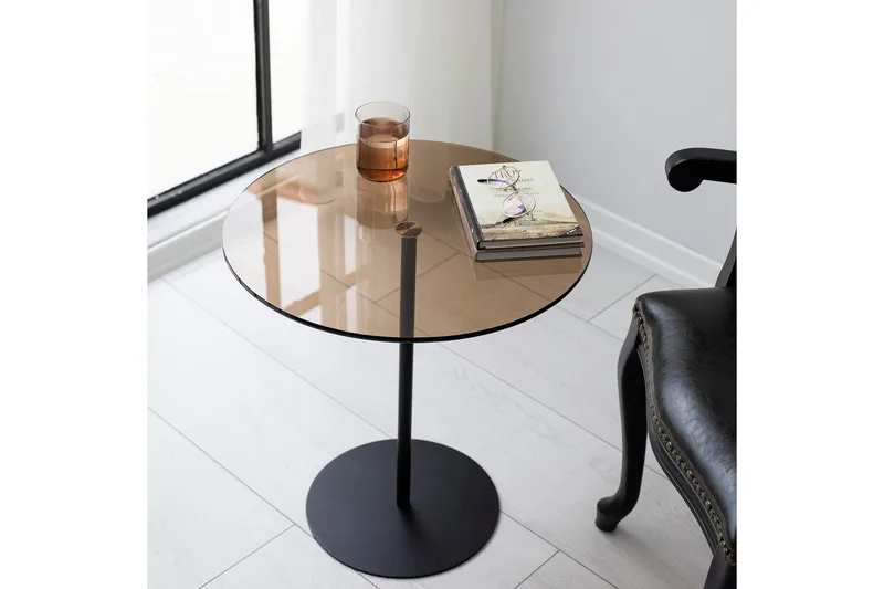 Chill-Out Sidebord 50x50 cm Svart/Bronse - Hanah Home - Møbler - Bord - Avlastningsbord & sidobord - Brettbord og småbord