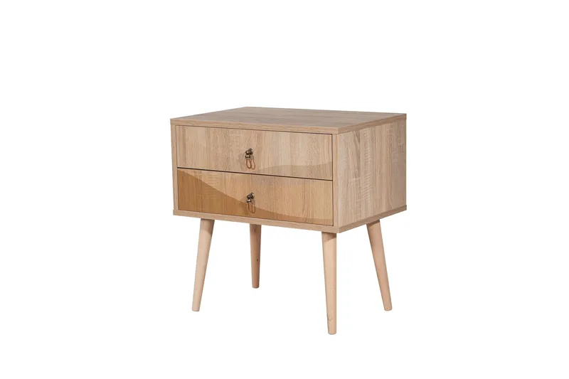 Bertoaria Nattbord 60x40 cm Brun, Hanah Home