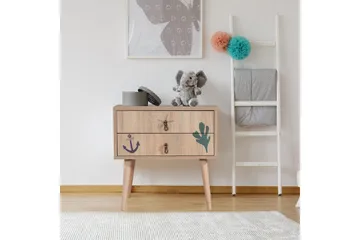 Bertoaria Nattbord 60x40 cm Brun - Hanah Home - Møbler - Bord - Avlastningsbord & sidobord - Sengebord & nattbord