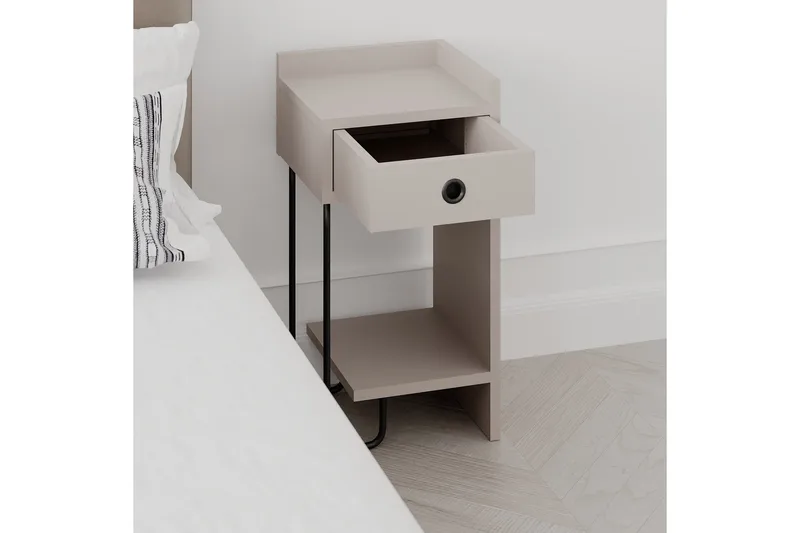 Sirius Nattbord 32x30 cm Lysbrun - Hanah Home - Møbler - Bord - Avlastningsbord & sidobord - Sengebord & nattbord