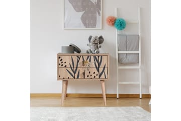 Bertoaria Nattbord 60x40 cm Brun - Hanah Home - Møbler - Bord - Avlastningsbord & sidobord - Sengebord & nattbord