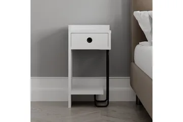 Sirius Nattbord 32x30 cm Hvit - Hanah Home - Møbler - Bord - Avlastningsbord & sidobord - Sengebord & nattbord