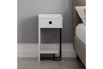 Sirius Nattbord 32x30 cm Hvit - Hanah Home - Møbler - Bord - Avlastningsbord & sidobord - Sengebord & nattbord