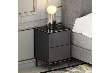 Imaj Nattbord 40x35 cm Antrasitt - Hanah Home - Møbler - Bord - Avlastningsbord & sidobord - Sengebord & nattbord