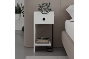 Sirius Nattbord 32x30 cm Hvit - Hanah Home - Møbler - Bord - Avlastningsbord & sidobord - Sengebord & nattbord