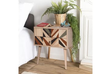 Bertoaria Nattbord 60x40 cm Brun - Hanah Home - Møbler - Bord - Avlastningsbord & sidobord - Sengebord & nattbord
