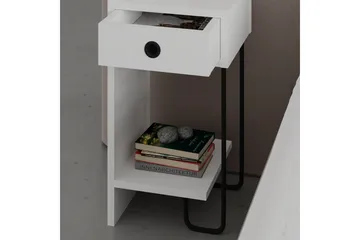 Sirius Nattbord 32x30 cm Hvit - Hanah Home - Møbler - Bord - Avlastningsbord & sidobord - Sengebord & nattbord