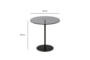 Chill-Out Sidebord 50x50 cm Svart/Mørkegrå - Hanah Home - Møbler - Bord - Avlastningsbord & sidobord - Brettbord og småbord