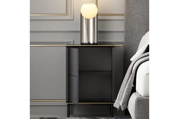 Imaj Nattbord 40x35 cm Antrasitt - Hanah Home - Møbler - Bord - Avlastningsbord & sidobord - Sengebord & nattbord