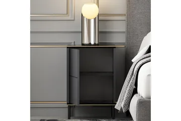 Imaj Nattbord 40x35 cm Antrasitt - Hanah Home - Møbler - Bord - Avlastningsbord & sidobord - Sengebord & nattbord