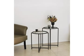 Akeno Sidebord 60x50 cm Svart - Hanah Home - Møbler - Bord - Avlastningsbord & sidobord - Lampebord & sidebord