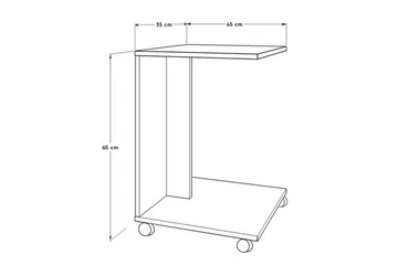 Ajit Sidebord 35x65 cm Brun - Hanah Home - Møbler - Bord - Avlastningsbord & sidobord - Brettbord og småbord